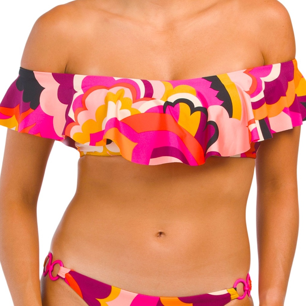 NWT Trina Turk ruffle bandeau top